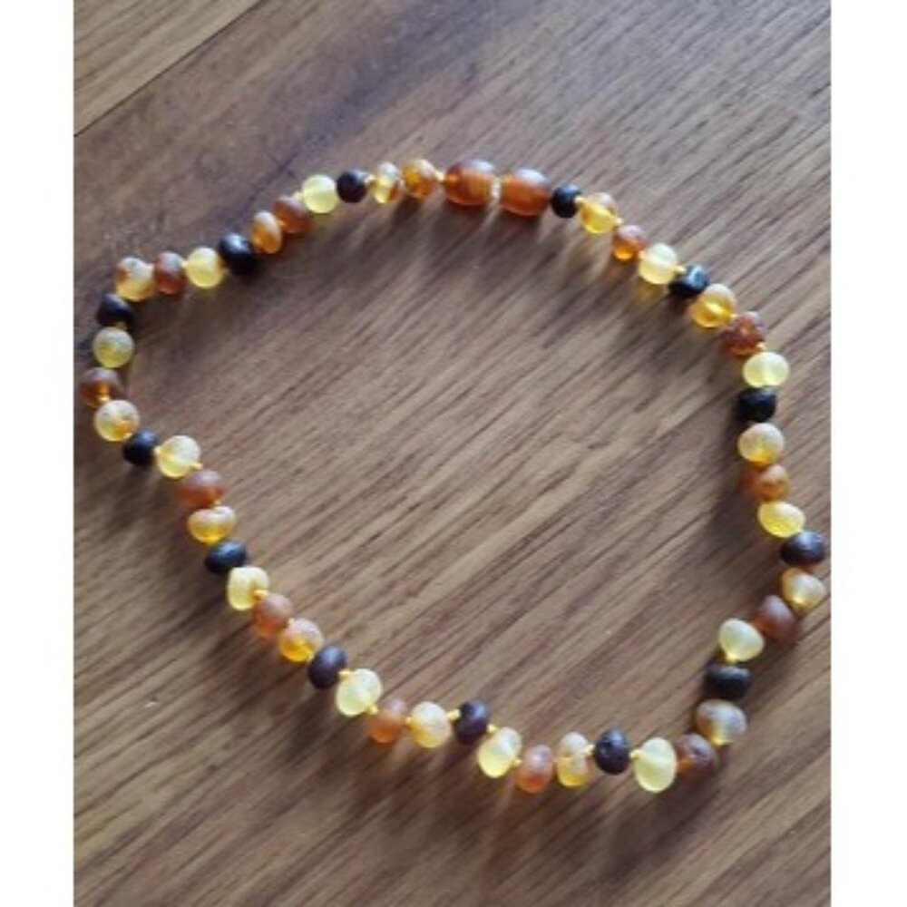 New Amber Necklace (Authentic, Certified) - 12.5 inches - Unisex Jewelry